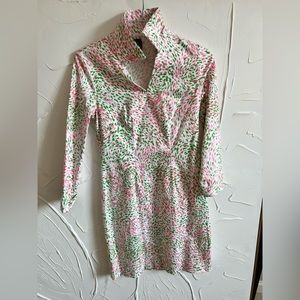Melly M Pink and Green Dress - Size 6